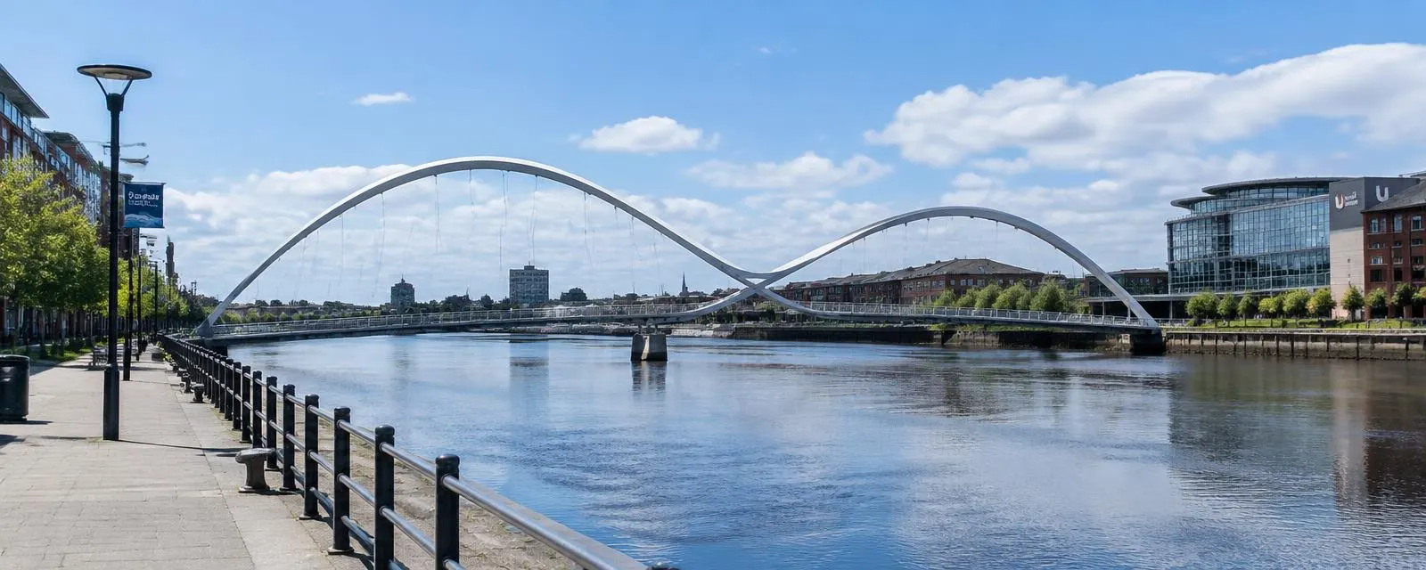 Infinity Bridge over the River Tees in Stockton