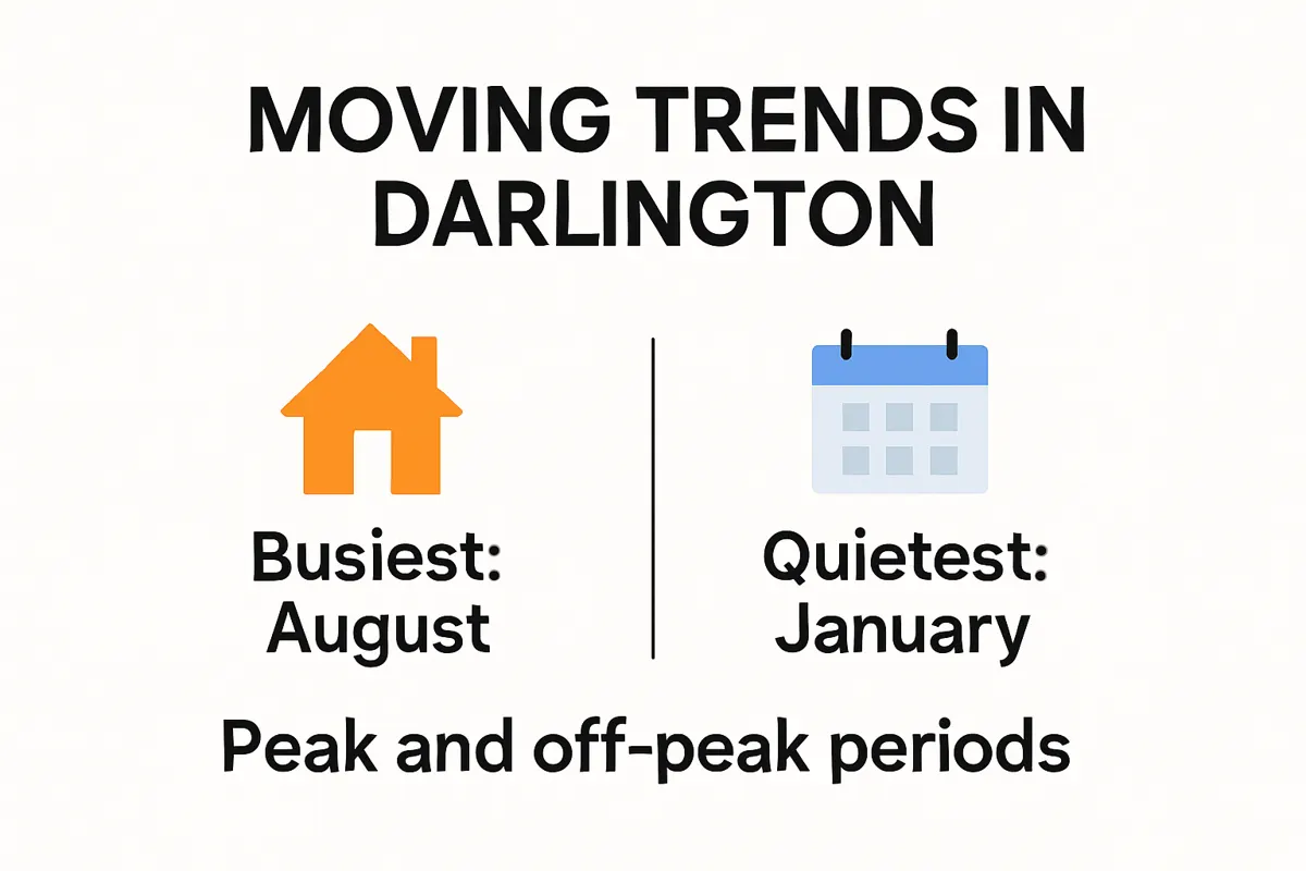 Darlington moving trends by month infographic