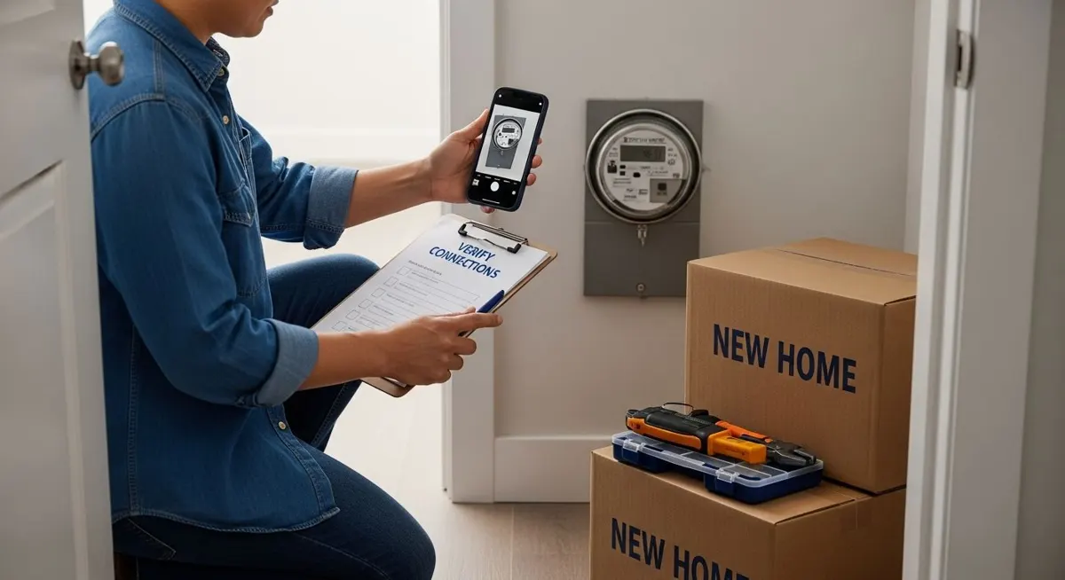 utility meter new home