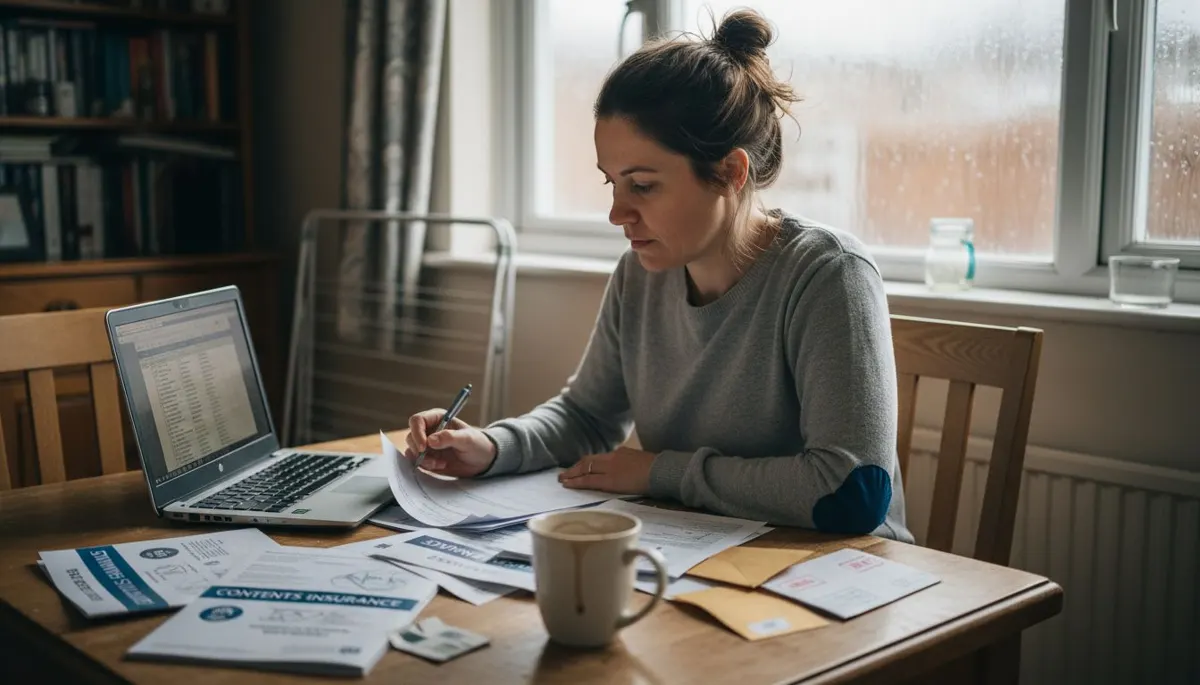 Reviewing insurance policy documents for move