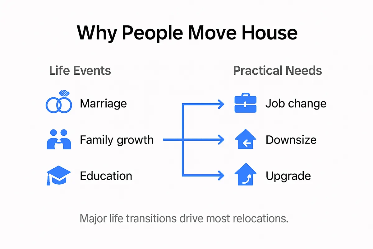 Infographic shows main reasons people move house