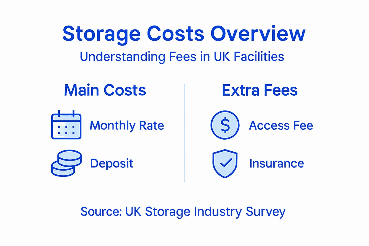 Infographic outlining UK storage costs overview