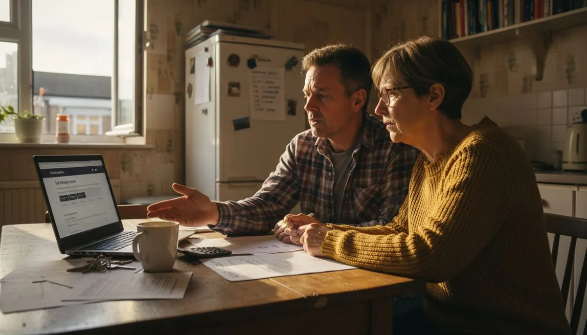 Couple reviewing container storage quotes