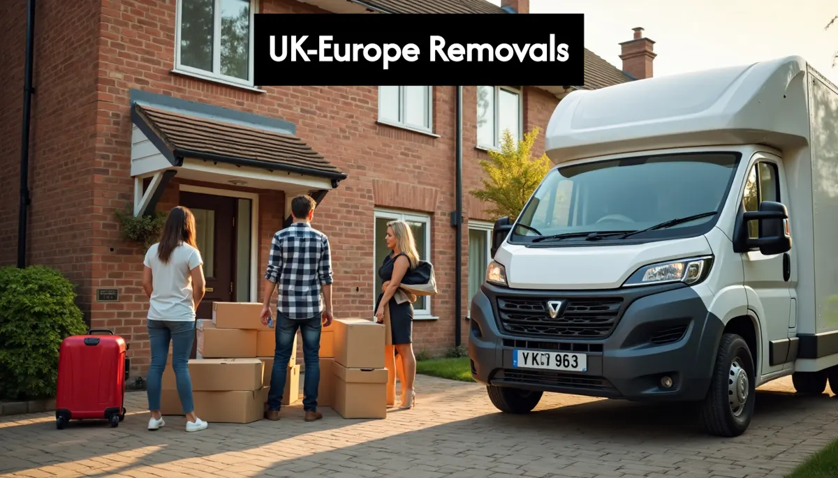 Family and van ready for UK to Europe move