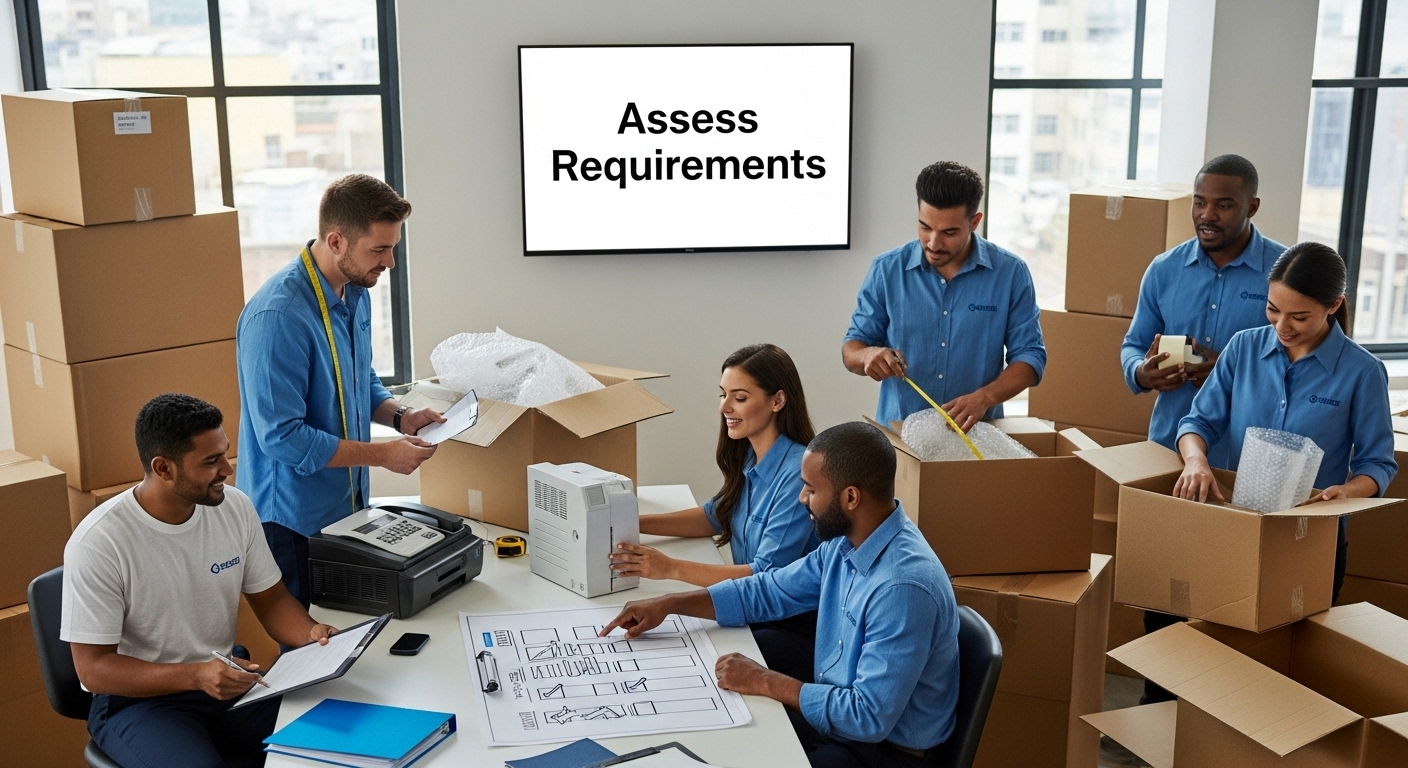 long distance office relocation planning