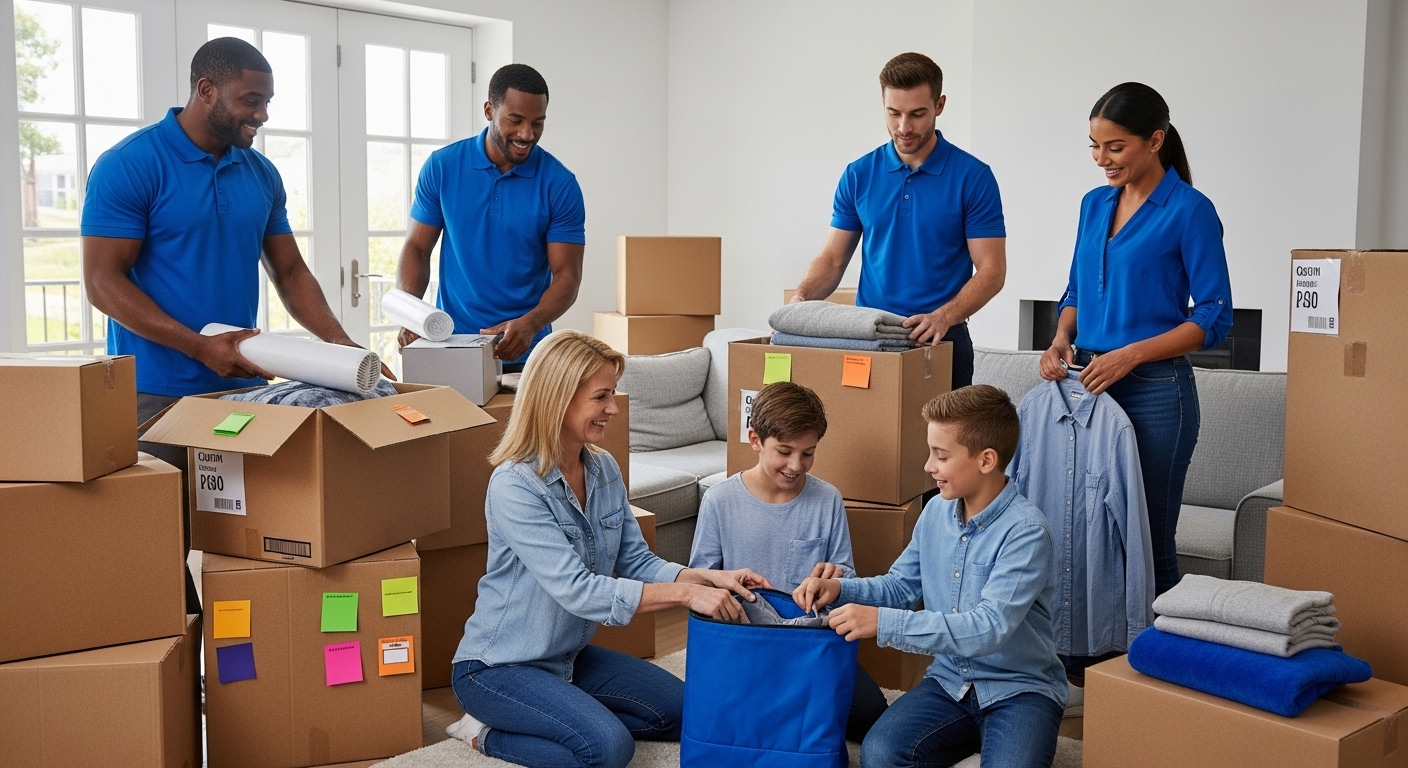 professional movers packing Darlington
